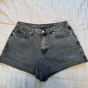 Women's Black Denim Shorts